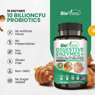 Biofinest 消化酵素補充劑（90 粒素食膠囊） 8