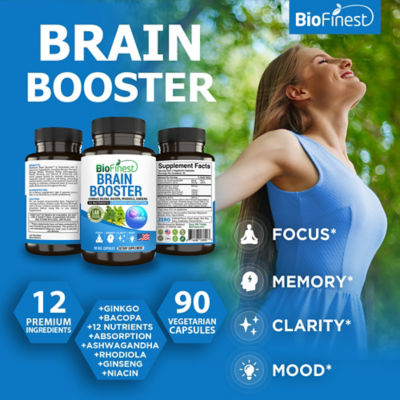 Biofinest 脑力增强补充剂（90 粒素食胶囊） 3