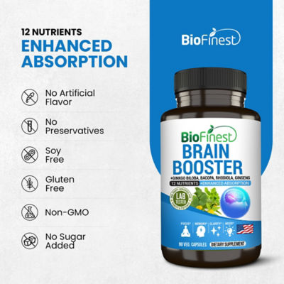 Biofinest 脑力增强补充剂（90 粒素食胶囊） 8