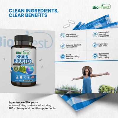 Biofinest 脑力增强补充剂（90 粒素食胶囊） 9