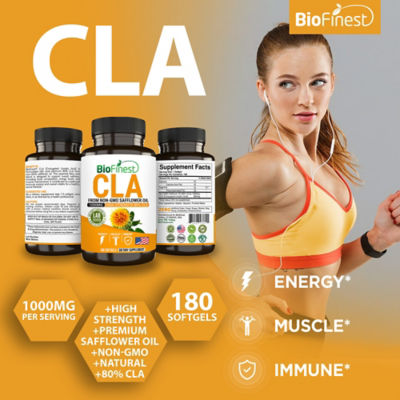 Biofinest CLA 1000毫克補充劑（180粒軟膠囊） 3