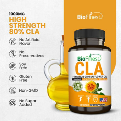 Biofinest CLA 1000毫克補充劑（180粒軟膠囊） 8