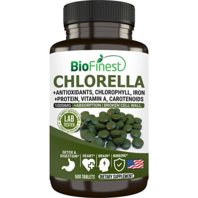 Biofinest 小球藻 1000 毫克补充剂（500 片） 1