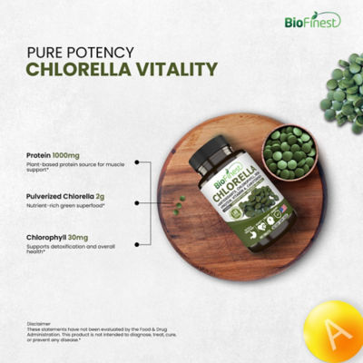 Biofinest 小球藻 1000 毫克补充剂（500 片） 7