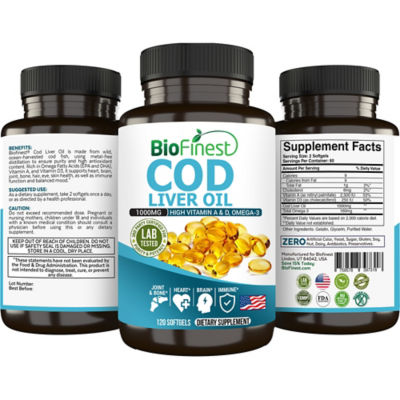Biofinest 鱈魚肝油 1000 毫克（120 粒軟膠囊） 2