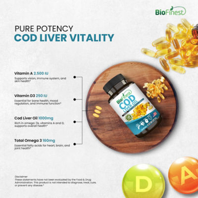 Biofinest 鱈魚肝油 1000 毫克（120 粒軟膠囊） 7
