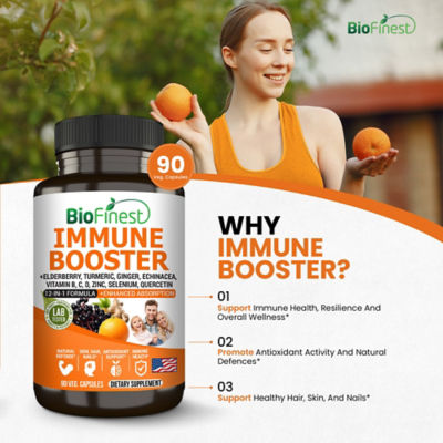 Biofinest 免疫增強補充劑（90 粒素食膠囊） 6