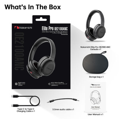 Nakamichi Elite Pro OE2100 ANC Wireless Headphones 12