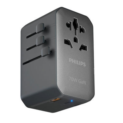 Philips Travel Worldwide Charger Adapter 70W Fast Charge 6