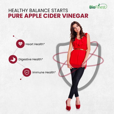 Biofinest 蘋果醋 ACV 1000mg 補充劑（120 粒素食膠囊） 5