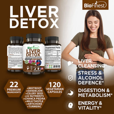 Biofinest 肝臟排毒補充劑（120 粒素食膠囊） 3