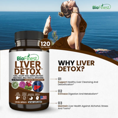 Biofinest 肝臟排毒補充劑（120 粒素食膠囊） 6