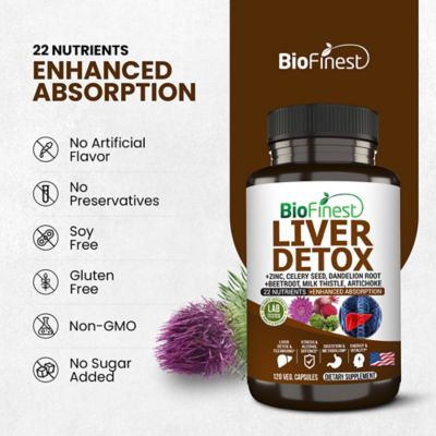 Biofinest 肝臟排毒補充劑（120 粒素食膠囊） 8