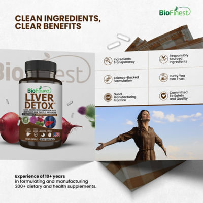 Biofinest 肝臟排毒補充劑（120 粒素食膠囊） 9