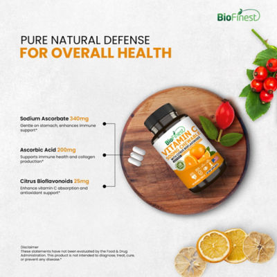 Biofinest 緩衝型維生素 C 500 毫克補充劑（100 片咀嚼錠） 7