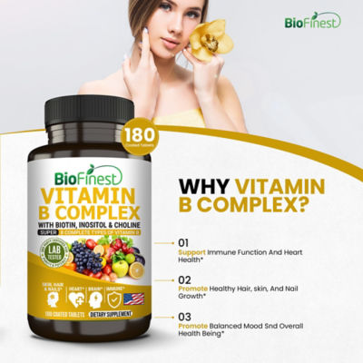 Biofinest 維生素 B 群補充劑（180 片包衣片） 6