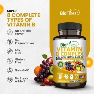Biofinest 維生素 B 群補充劑（180 片包衣片） 8