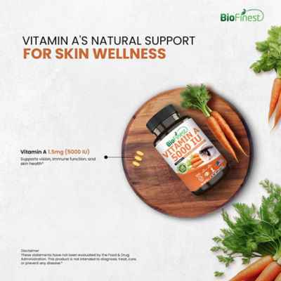Biofinest Vitamin A 5000IU Supplement (360 Softgels) 7