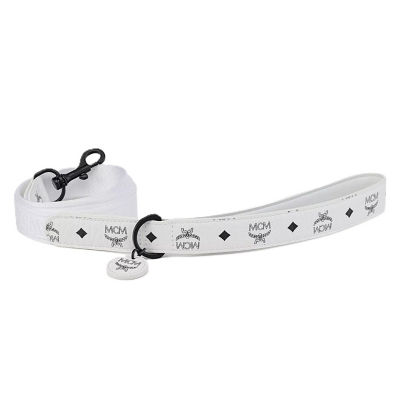 MCM Pet Leash in Visetos (White) 1