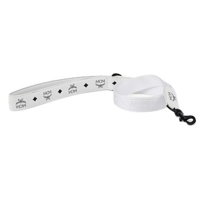 MCM Pet Leash in Visetos (White) 2