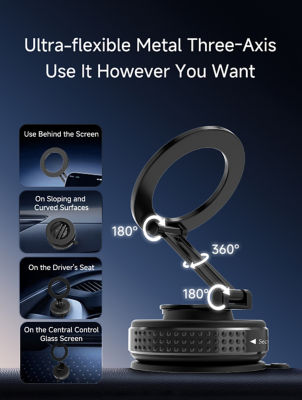 Skyzer MAC101 Magnetic Vacuum & Adhesive Suction Phone Mount 7