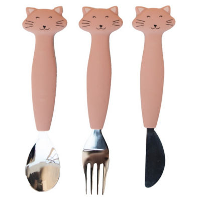Trixie Silicone Cutlery Set (Pack-of-3) 1