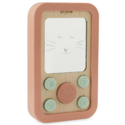 Trixie Wooden Silicone Baby Phone 0M+ 1