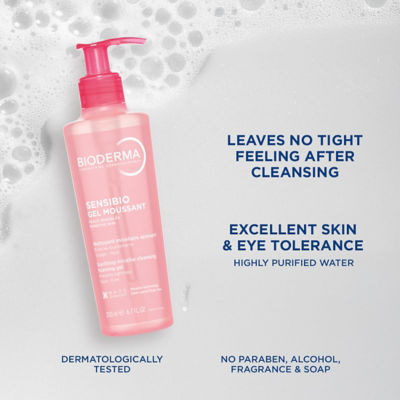 BIODERMA Sensibio Gel Moussant 舒妍修护洁肤凝胶 3