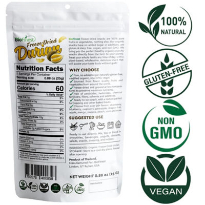 Biofinest 【3包组合装】Biofinest 冻干榴莲 25克 4