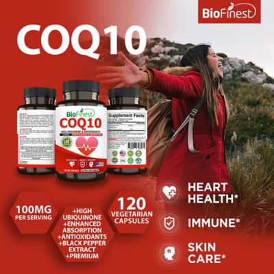 Biofinest CoQ10 辅酶Q10 100毫克补充剂（120 粒素食胶囊胶囊) 3