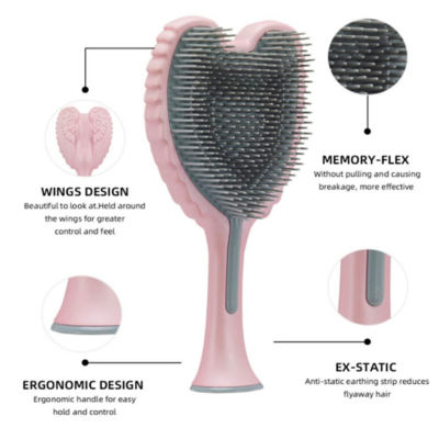 Tangle Angel Cherub 2.0 Brush - Matt Pink 2