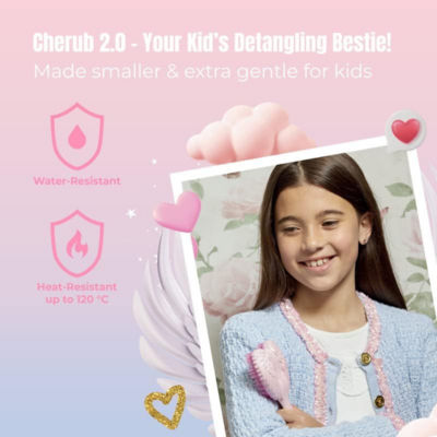 Tangle Angel Cherub 2.0 Brush - Matt Pink 3