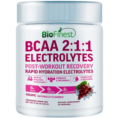 Biofinest 葡萄口味 BCAA 2:1:1 電解質粉 肌肉補水 1