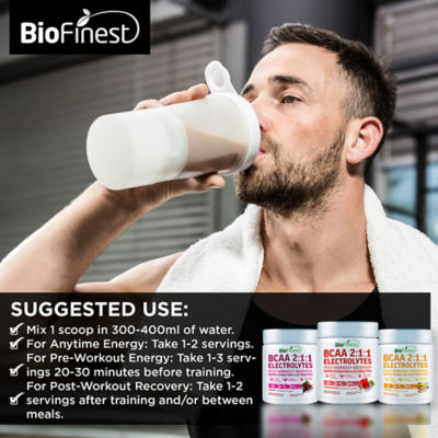 Biofinest 葡萄口味 BCAA 2:1:1 電解質粉 肌肉補水 6