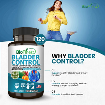 Biofinest膀胱控制補充劑（120粒素食膠囊） 6