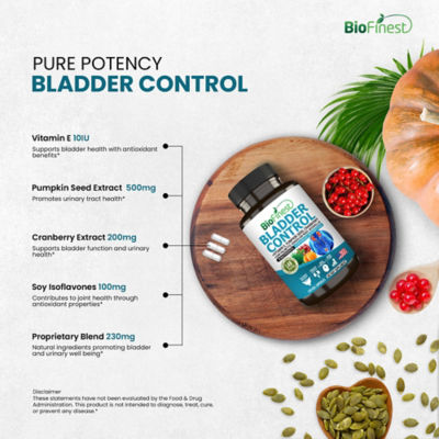 Biofinest膀胱控制補充劑（120粒素食膠囊） 7