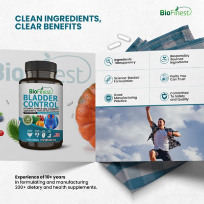 Biofinest膀胱控制補充劑（120粒素食膠囊） 9