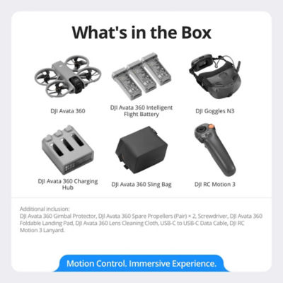 DJI Avata 360 Drone - Motion Fly More Combo (DJI Goggles N3) 12