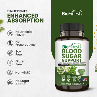 Biofinest血糖支持补充剂（120 粒素食胶囊） 7