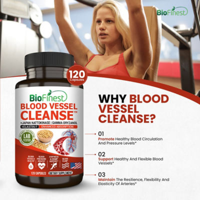 Biofinest 血管清潔劑納豆激酶（120 粒膠囊） 6