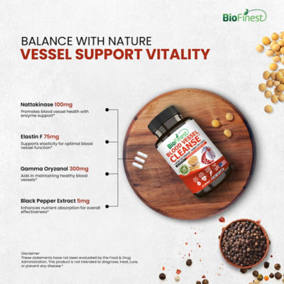 Biofinest 血管清潔劑納豆激酶（120 粒膠囊） 7