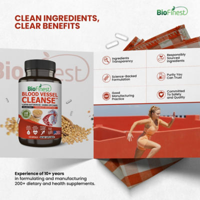 Biofinest 血管清潔劑納豆激酶（120 粒膠囊） 9