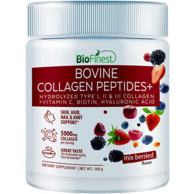Biofinest 牛膠原蛋白肽粉 5000mg 護膚維生素 C 漿果 1
