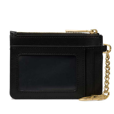 KATE SPADE Quilted Key Ring Card Holder Black KN772 3