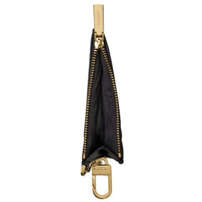 KATE SPADE Quilted Key Ring Card Holder Black KN772 4