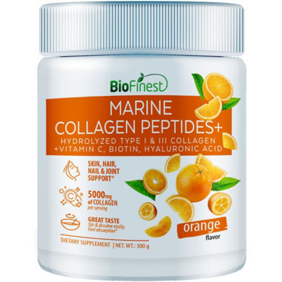 Biofinest 海洋膠原蛋白肽粉 5000mg 肌膚維生素 C 橙味 1