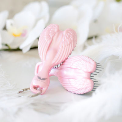 Tangle Angel Angel Keyring Brush - 粉色 3