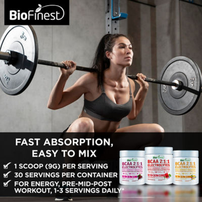 Biofinest 西瓜口味 BCAA 2:1:1 電解質粉 肌肉補水 3