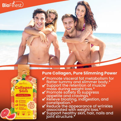 Biofinest Slim 海洋膠原蛋白勝肽飲料 5500毫克 減肥補充劑 6