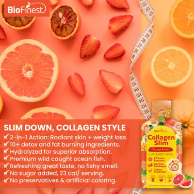 Biofinest Slim 海洋膠原蛋白勝肽飲料 5500毫克 減肥補充劑 7